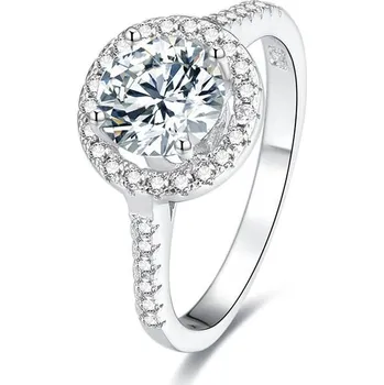 Prsten Stříbrný prsten s krystaly AGG193 Beneto / Obvod: 60 mm - 60 mm