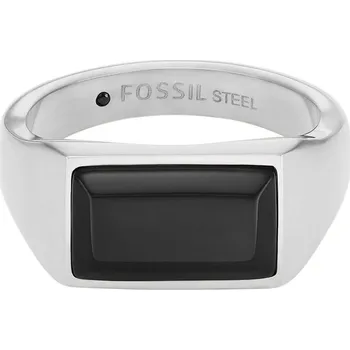 Prsten Moderní pánský prsten z oceli All Stacked Up JF04603040 Fossil / Obvod: 62 mm - 62 mm