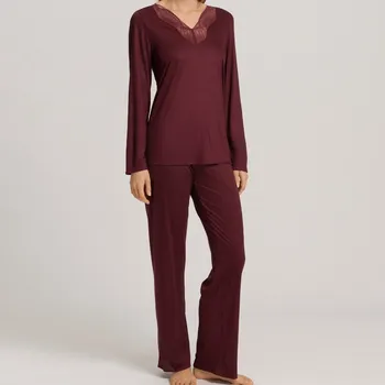 Dámské pyžamo Hanro - Lilith pyžamo vivid brown L 74781