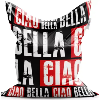 Sedací pytel Sablio Sedací vak La Casa de Papel Professor or Bella Ciao motiv 2 - 150x100 cm