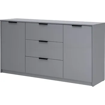 Komoda Komoda Roma Color 2 dveře 3 šířky 1,6 m lesklá šedá láva