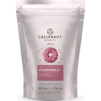 Jedlá dekorace na dort Kuličky Crispearls Ruby, 800 g