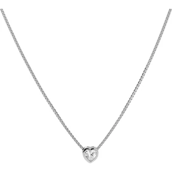 Náhrdelník Stříbrný náhrdelník se srdíčkem AJNA0002 Again Jewelry