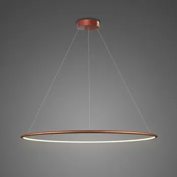 Stropní LED svítidlo kulaté měděné 100 cm No.1 Altavola Design do obýváku s nastavitelnou výškou