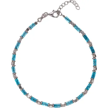 Náramek Stylový stříbrný náramek pro muže AL5096-Argento-Blu Alisia