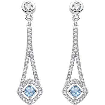 Náušnice Okouzlující stříbrné náušnice se zirkony AGT-E132PWBL Agato