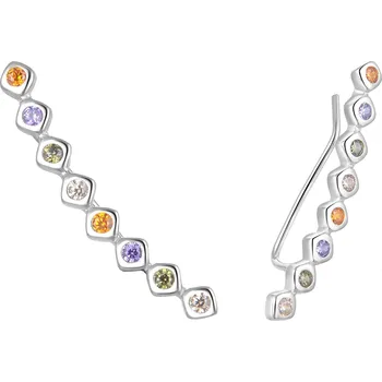 Náušnice Hravé podélné náušnice ze stříbra E0002383 Moiss