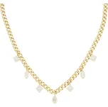 Pozlacený ocelový náhrdelník s přívesky JNMCG-J1178 Rosefield