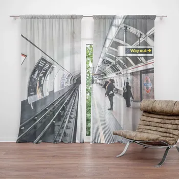 Závěs Sablio Závěs Stanice metra: 2ks 140x250cm