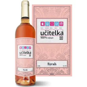 Víno Sablio Růžové víno Učitelka: 0,75 l