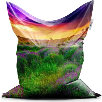 Sedací pytel Sablio Sedací vak Classic Levandulové pole - 150x100 cm