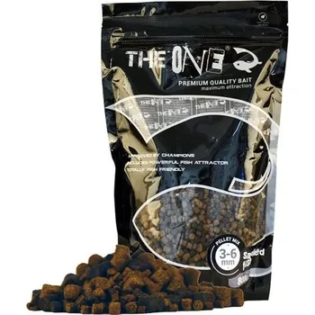 Návnadová surovina The One pellet mix Smoked Fish 800g