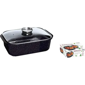 SSW - Pekáč 34x24x10cm se skleněnou poklicí GUSTO NATURA