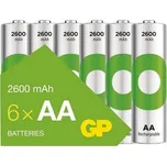 GP BATERIE Nabíjecí baterie GP ReCyko 2600 AA (HR6), 6kusů --CENA BLISTR--