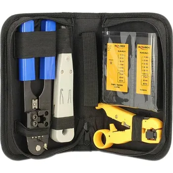 Sada nářadí Delock 86105 sada nástrojů pro práci na sítích Vhodný pro (Specifikace sítě (CAT)): nevybavený specifikací