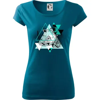 Bílý nosorožec (Pecka design) - Dámské triko Pure - XS ( Petrolejová )