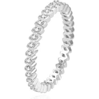 Prsten Nádherný stříbrný prsten se zirkony AGG376L Beneto / Obvod: 54 mm - 54 mm