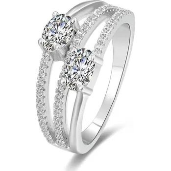 Prsten Stříbrný prsten se zirkony AGG332 Beneto / Obvod: 52 mm - 52 mm