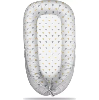 Hnízdečko pro miminko Sablio Hnízdečko pro miminko Malované srdce na bílé
