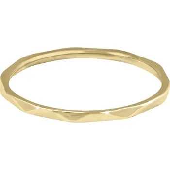 Prsten Minimalistický pozlacený prsten s jemným designem Gold Troli / Obvod: 54 mm - 54 mm