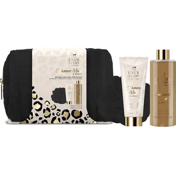 Kosmetická sada Dárková sada péče o tělo v kosmetické tašce Kašmír, Mošus & Ambra The Luxury Bathing Company - 3 ks