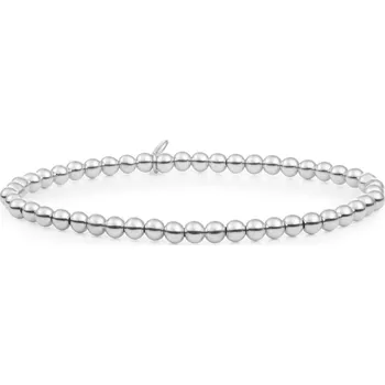 Náramek Stříbrný kuličkový náramek pro ženy Saturn SB-S-4MM-ADD Sparkling