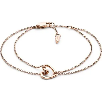 Náramek Krásný dvojitý náramek z pozlacené oceli Sawyer JOF00616791 Fossil