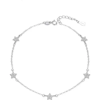 Náramek Stříbrný náramek se třpytivými hvězdičkami AGB768/21 Agato