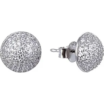 Náušnice Blyštivé stříbrné náušnice s kubickými zirkony E0003197 Moiss