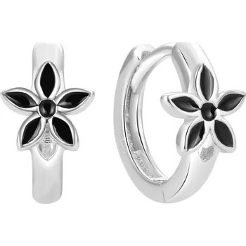 Náušnice Hravé kruhové náušnice kytičky AGUC856L Beneto