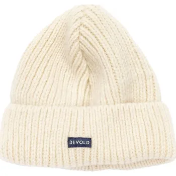 Módní doplněk Norská vlněná čepice DEVOLD Nansen Wool Beanie, Offwhite - 58