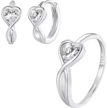 Souprava šperků Prosperk Souprava prstýnek a náušnice hearts Velikost prstenů: 7 (EU: 54-56)