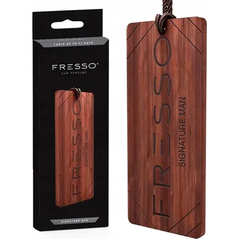 Vůně do auta Dřevěný přívěsek s vůní Fresso Signature Man Wooden Hanger