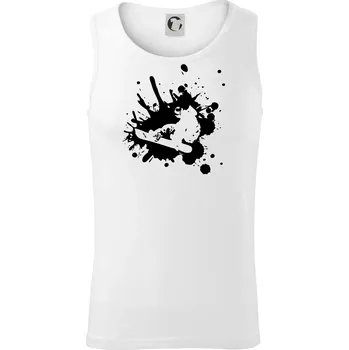 Snowboard splash - Tílko pánské Core - XL ( Bílá )