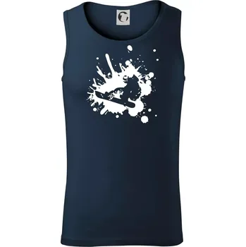 Snowboard splash - Tílko pánské Core - L ( Námořní modrá (velmi tmavá - téměř černá) )