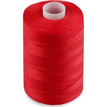 Nit Polyesterové nitě pro overlocky i klasické šití NTF 40/2 1000 m, malé, 572 červená