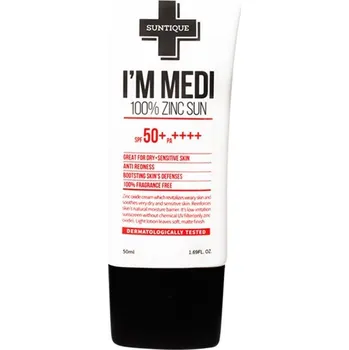 Přípravek na opalování Suntique - Jsem Medi 100% Zinc Sun Opalovací krémy 50 ml dámské