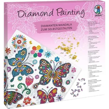 Diamantové malování Diamantové malování na rámu - Motýlci