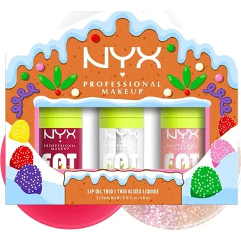 Přípravek na tvář NYX Professional Makeup - Holiday Collection Lip Oil Trio Sady Bílá unisex