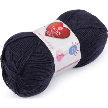 Příze Pletací příze Baby Love a Care 100 g, barva 32 (633) modrá temná