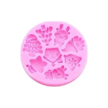 Svíčka Silikonová forma 7,1 x 1 cm Vánoční motivy stromek, vločka, hvězda Formička na odlévání vosku, pryskyřice, sádry, čokolády a mýdla