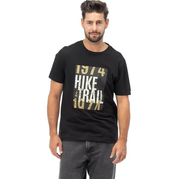 Pánské tričko tričko Hi-Tec Miko - Black M