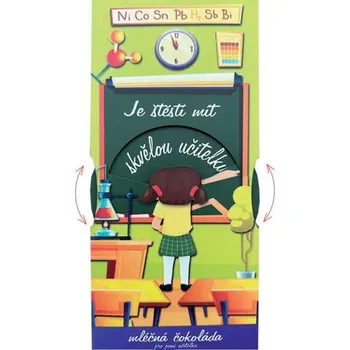 Čokoláda Interaktivní čokoláda pro paní učitelku od holčičky