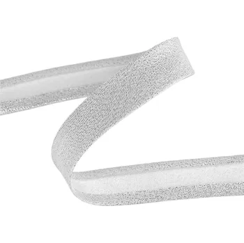 Šikmý proužek šíře 20 mm zažehlený, barva 1 stříbrná