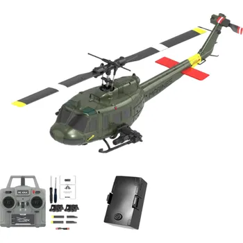 RC model auta RC vrtulník C032 1:48 2.4G 6CH 6-osý gyroskop Optický tok Bezkartáčový motor Udržování výšky 200 m dosah USB nabíjení 13 min letu zelená