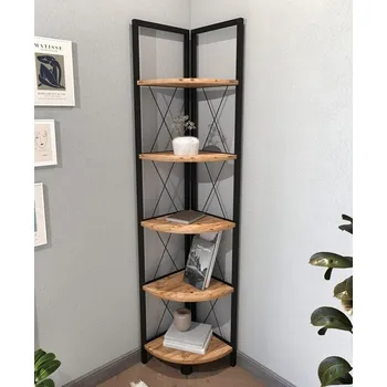 Komoda Rohový regál RUMELT 5 barva borovice