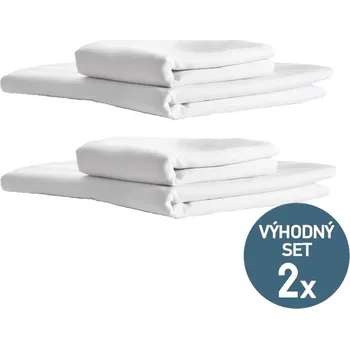 Povlečení KNITVA Saténové ložní povlečení SATEN 2x70x90 cm 2x140x200 cm