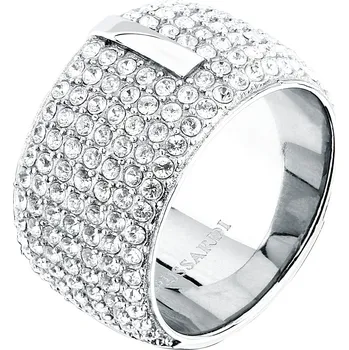 Prsten Nepřehlédnutelný dámský prsten s krystaly T-Round TJAYF1801 Trussardi / Obvod: 56 mm - 56 mm