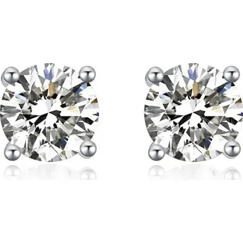 Náušnice Půvabné peckové náušnice se zirkony E000143 Moiss / Průměr: 0,3 cm