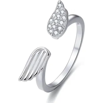 Prsten Stříbrný otevřený prsten se zirkony AGG336 Beneto / Obvod: 60 mm - 60 mm